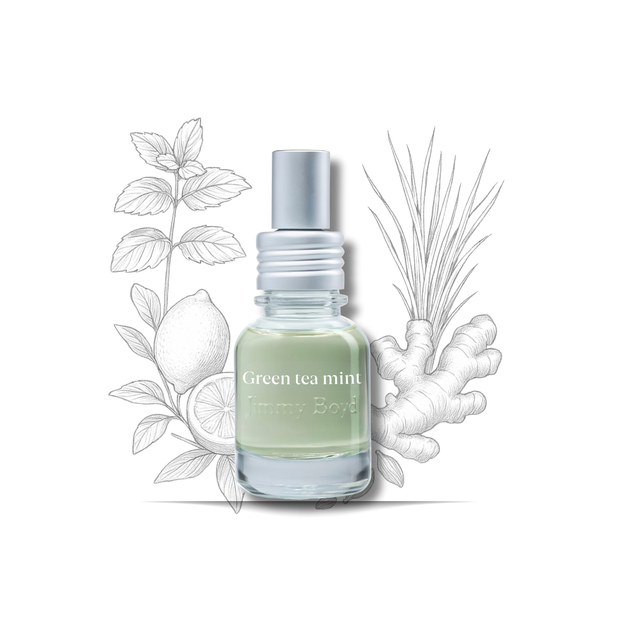 Fragancia Bio Orgánica green tea and mint 25ml perfumes jimmy boyd
